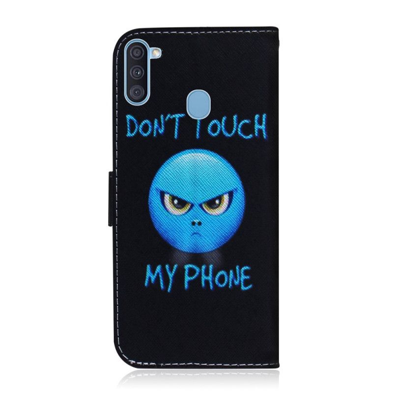 Flip Cover Læder for Samsung Galaxy M11 Emoji-Telefon