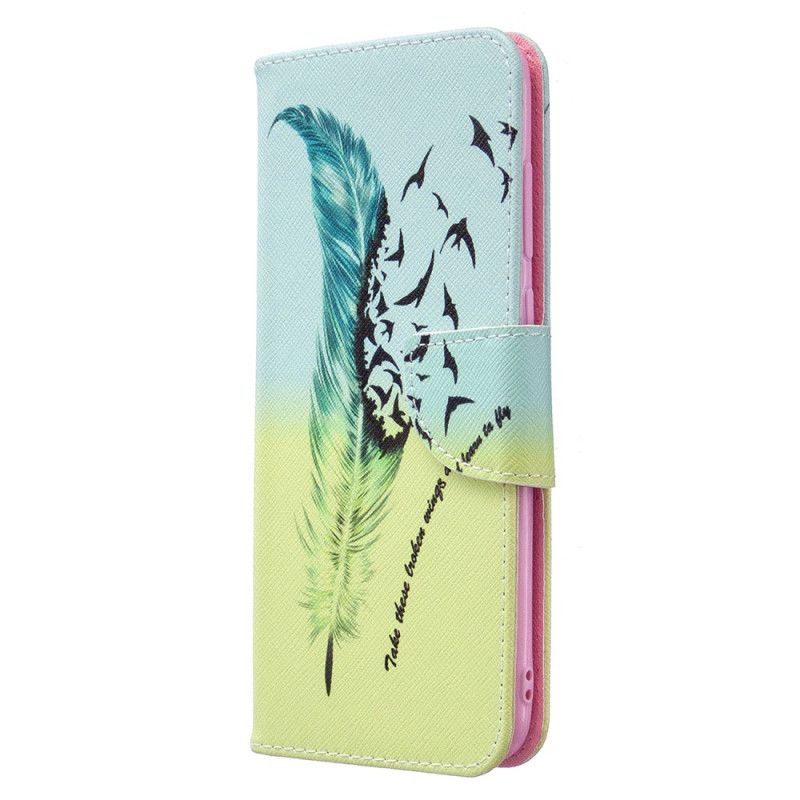 Flip Cover Læder for Samsung Galaxy M11 Lær At Flyve