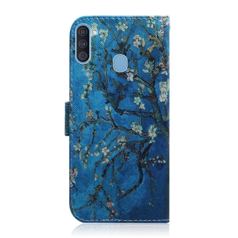 Flip Cover Samsung Galaxy M11 Mobilcover Blomstrende Trægren