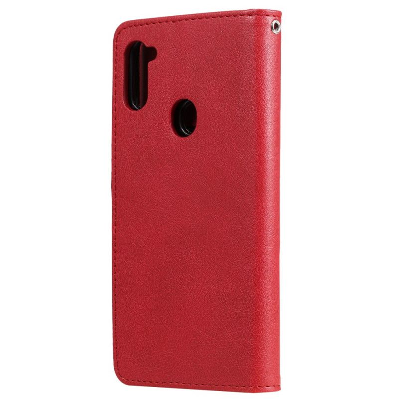 Flip Cover Samsung Galaxy M11 Sort Aftagelig Skal Og Rem