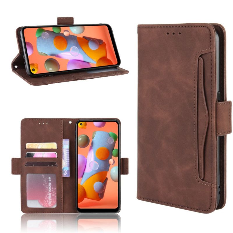 Flip Cover Samsung Galaxy M11 Sort Mobilcover Førsteklasses Multikort