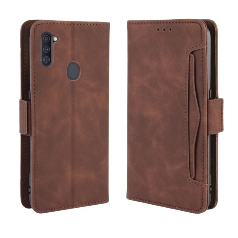 Flip Cover Samsung Galaxy M11 Sort Mobilcover Førsteklasses Multikort