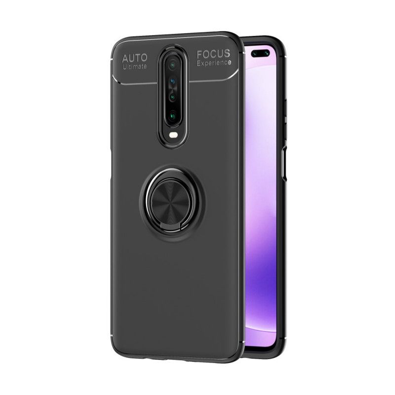 Cover for Xiaomi Redmi K30 Sort Roterende Ring