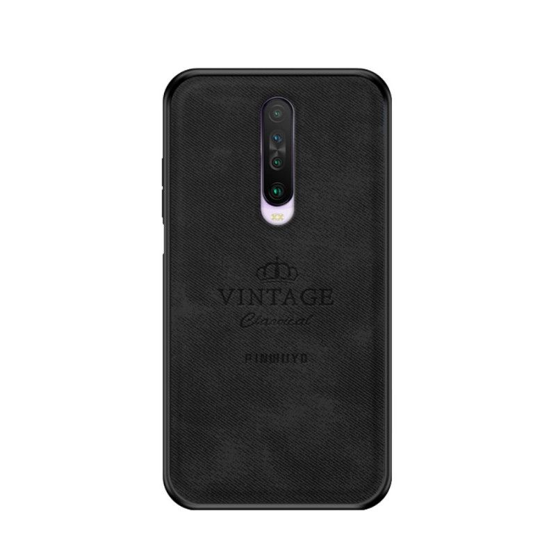 Cover Xiaomi Redmi K30 Sort Hæderlig Vintage Pinwuyo Original