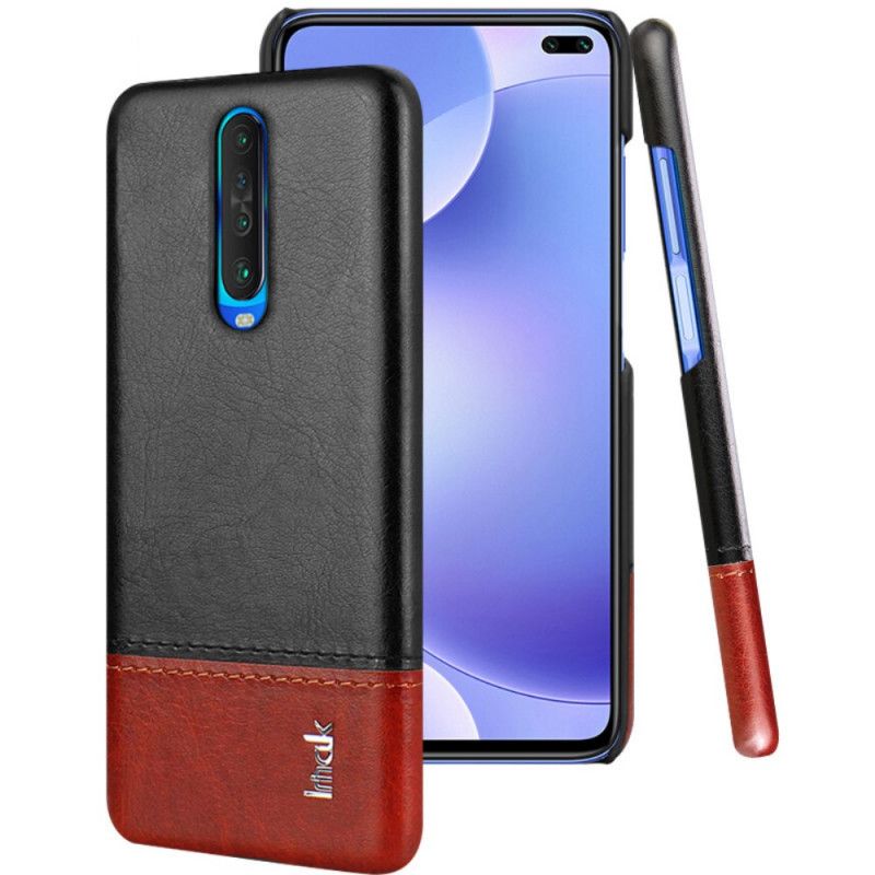 Cover Xiaomi Redmi K30 Sort Imak Ruiyi Serie Læder Effekt