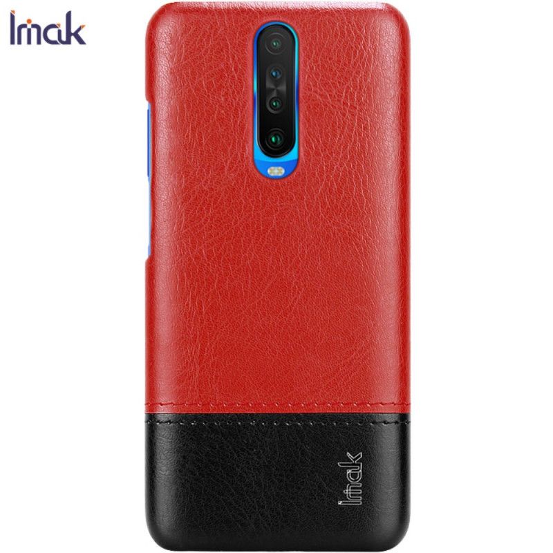 Cover Xiaomi Redmi K30 Sort Imak Ruiyi Serie Læder Effekt