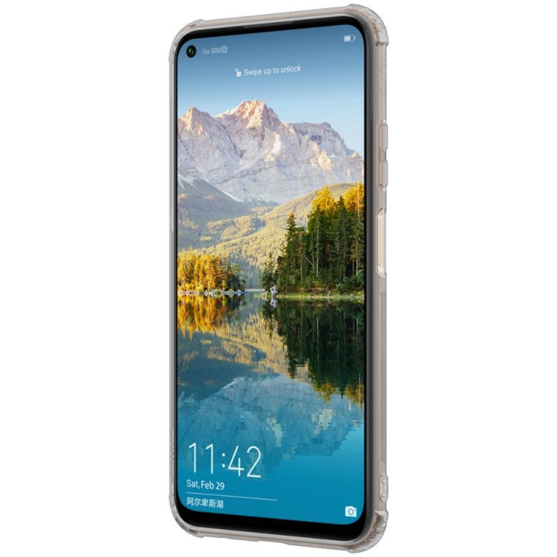 Cover for Huawei P40 Lite Grå Forstærket Gennemsigtig Nillkin