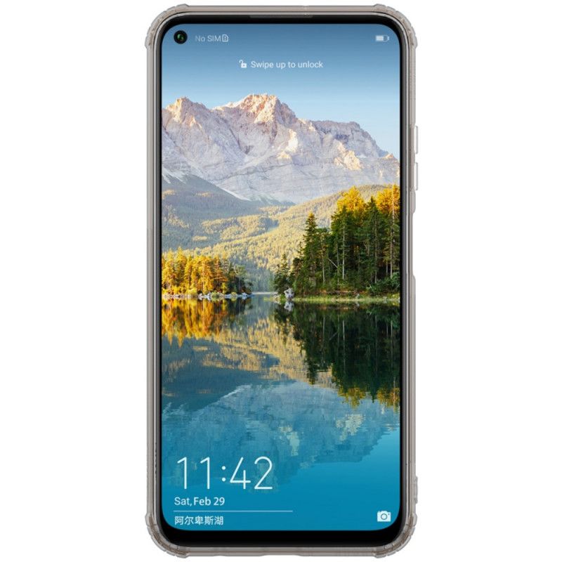 Cover for Huawei P40 Lite Grå Forstærket Gennemsigtig Nillkin