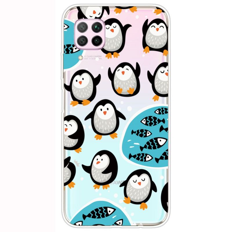 Cover for Huawei P40 Lite Pingviner Og Fisk