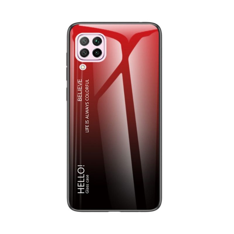 Cover for Huawei P40 Lite Sort Hej Hærdet Glas