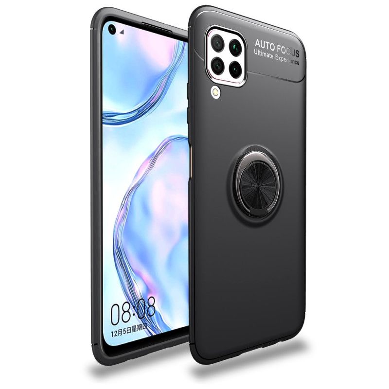 Cover for Huawei P40 Lite Sort Roterende Ring