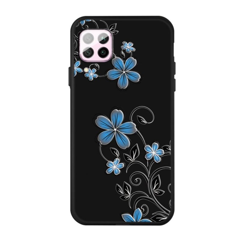 Cover Huawei P40 Lite Blå Blomster Original