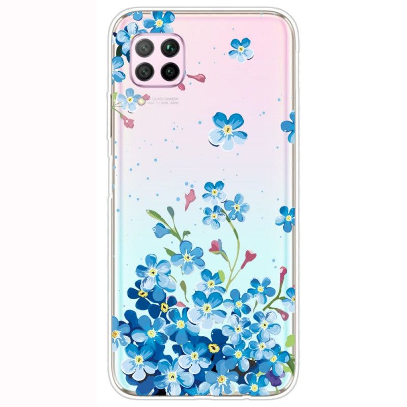 Cover Huawei P40 Lite Buket Blå Blomster Beskyttelse