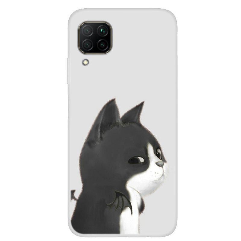 Cover Huawei P40 Lite Djævelens Kat Beskyttelse