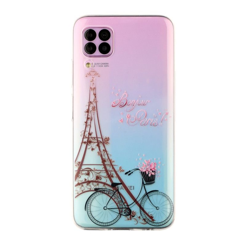 Cover Huawei P40 Lite Gennemsigtig Hej Paris