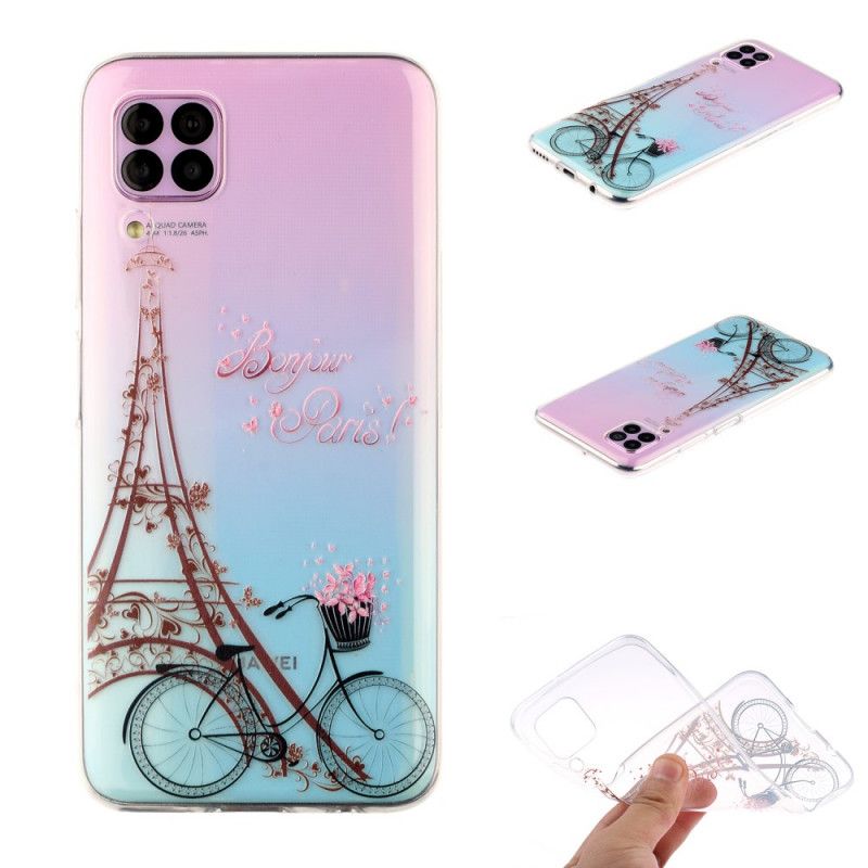 Cover Huawei P40 Lite Gennemsigtig Hej Paris