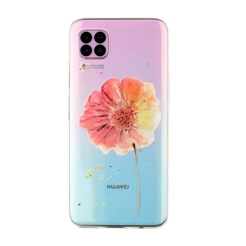 Cover Huawei P40 Lite Gennemsigtig Valmuervalmue Beskyttelse