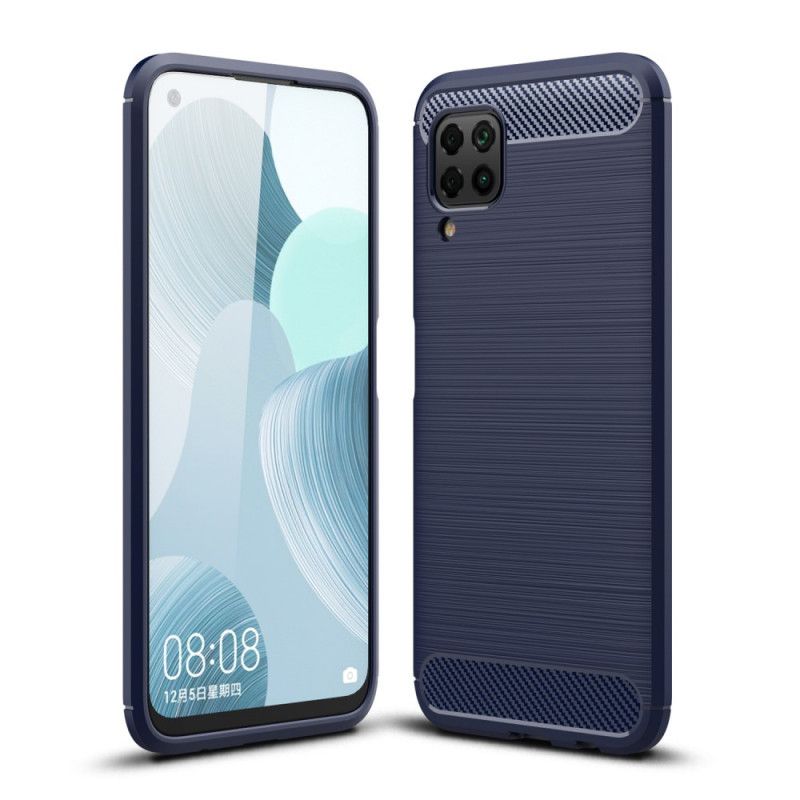 Cover Huawei P40 Lite Sort Børstet Kulfiber Beskyttelse