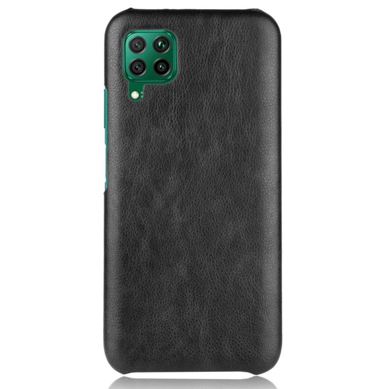 Cover Huawei P40 Lite Sort Præstationslychee-Lædereffekt Beskyttelse