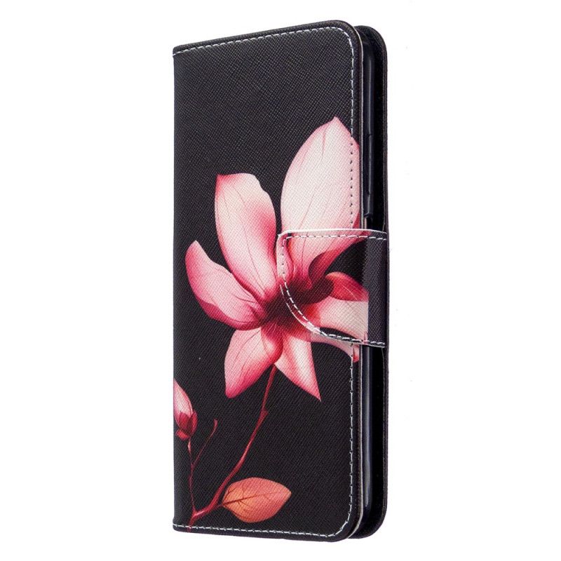 Flip Cover Huawei P40 Lite Lyserød Blomst