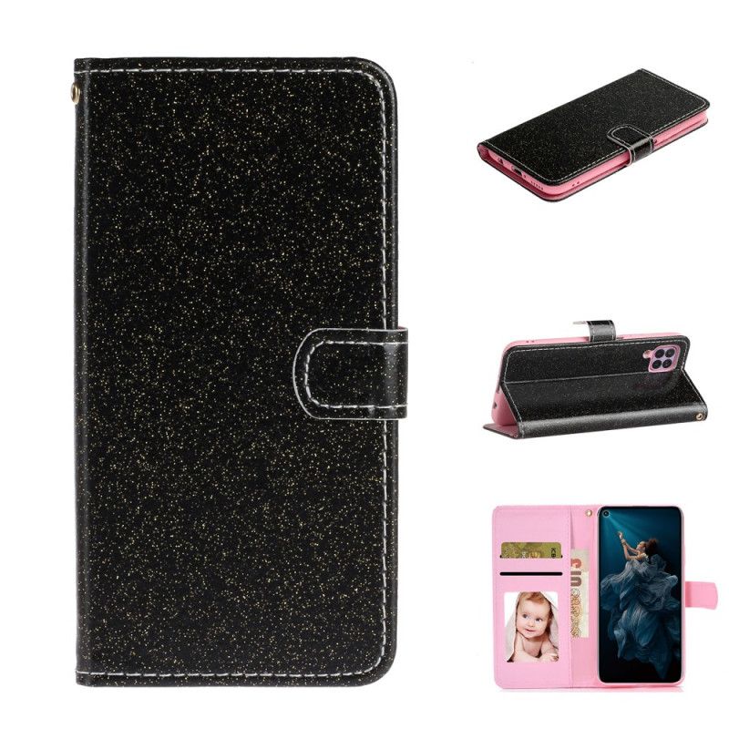 Flip Cover Huawei P40 Lite Rose Gold Pailletter