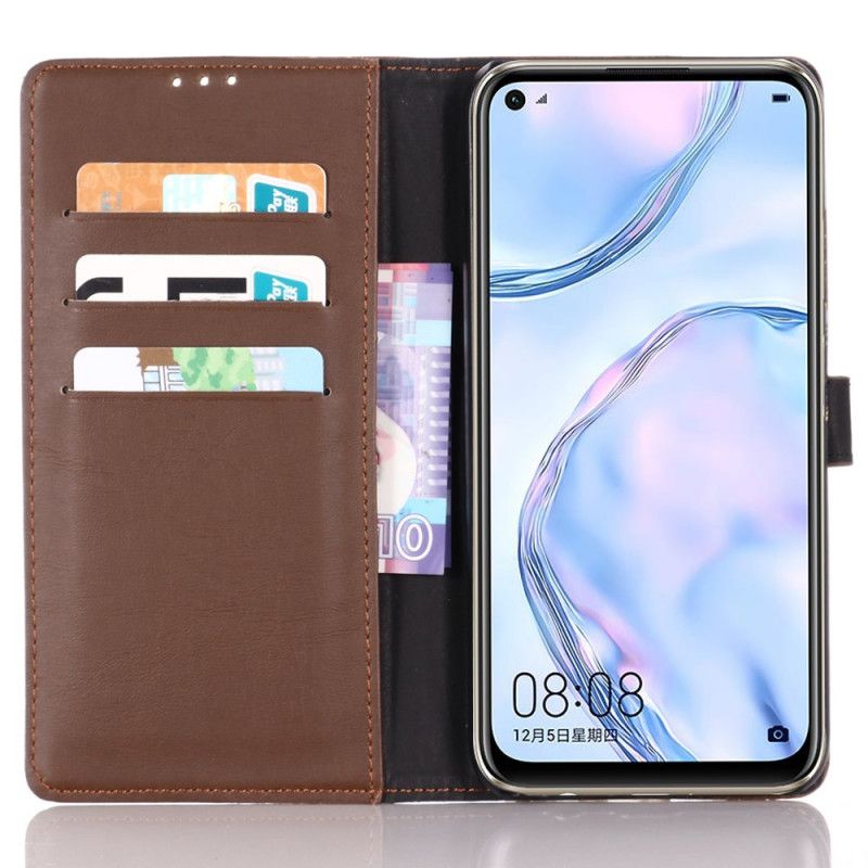 Flip Cover Huawei P40 Lite Sort Mobilcover Retro Kunstlæder