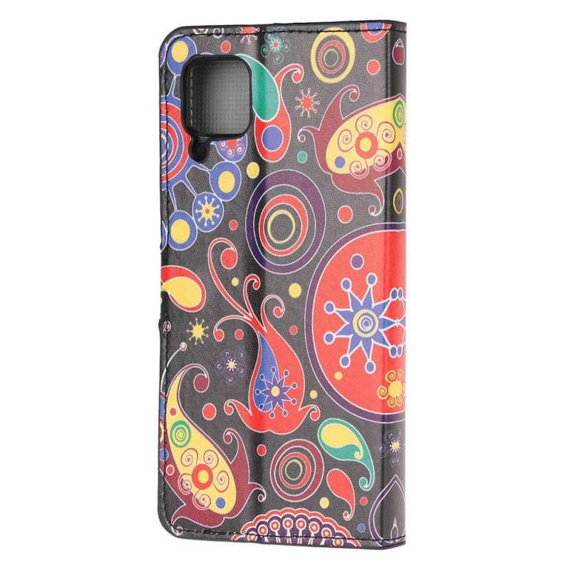 Flip Cover Læder for Huawei P40 Lite Galakse Design