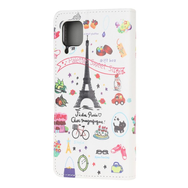 Flip Cover Læder for Huawei P40 Lite Jeg Elsker Paris