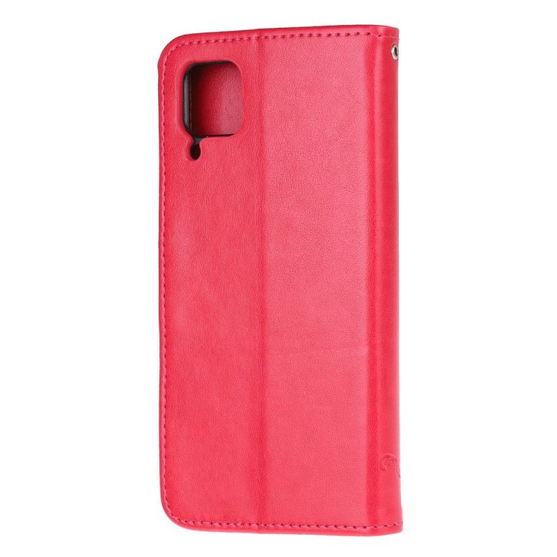 Flip Cover Læder for Huawei P40 Lite Lys Lilla Fortryllede Sommerfugle