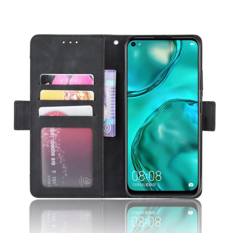 Flip Cover Læder for Huawei P40 Lite Sort Førsteklasses Multikort