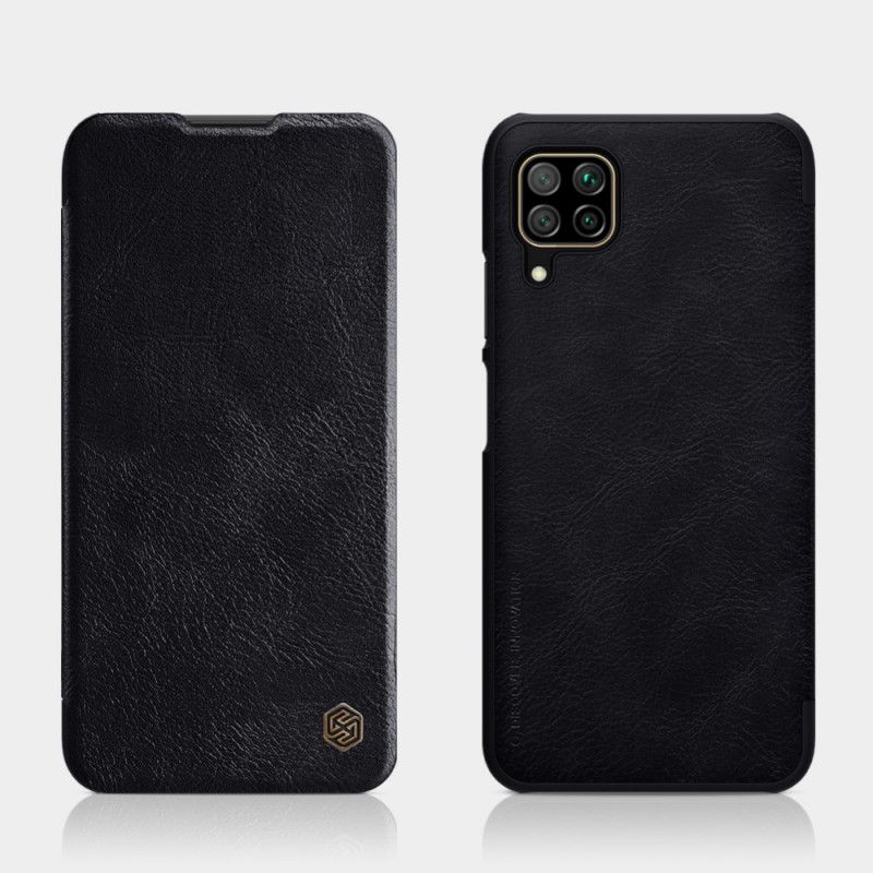 Læder Cover for Huawei P40 Lite Sort Qin Serie Nillkin