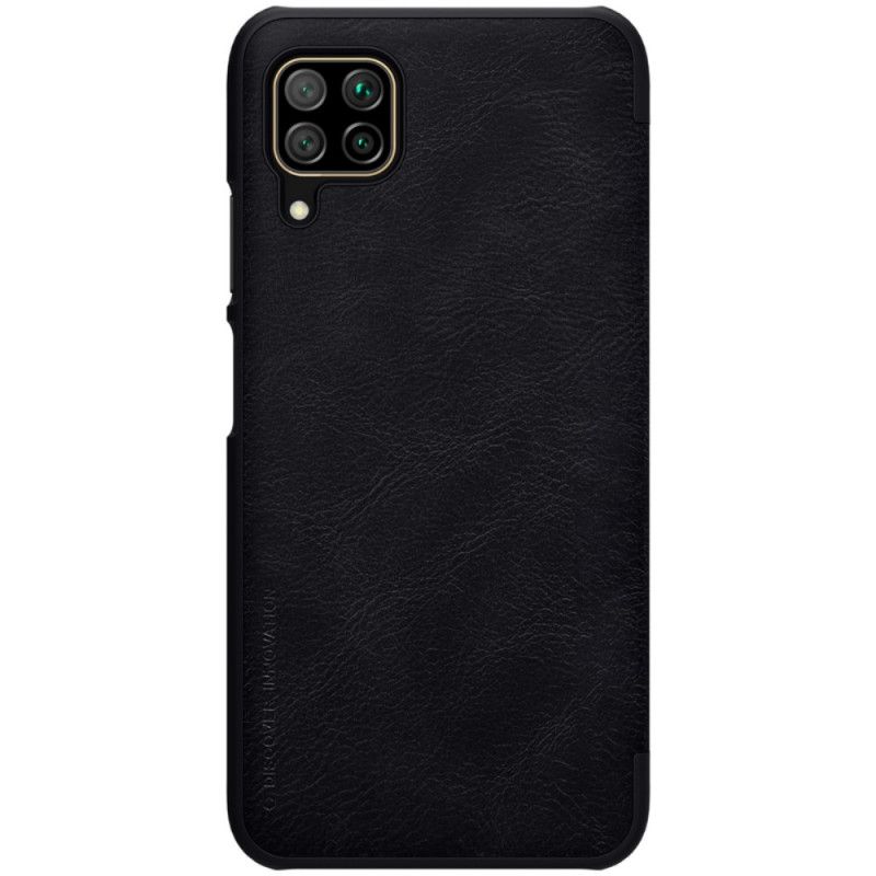 Læder Cover for Huawei P40 Lite Sort Qin Serie Nillkin