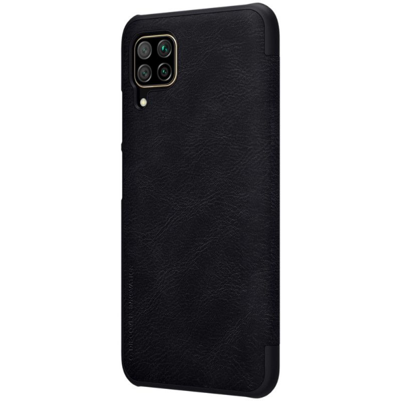 Læder Cover for Huawei P40 Lite Sort Qin Serie Nillkin