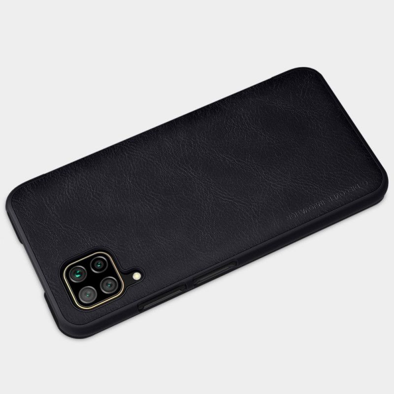 Læder Cover for Huawei P40 Lite Sort Qin Serie Nillkin