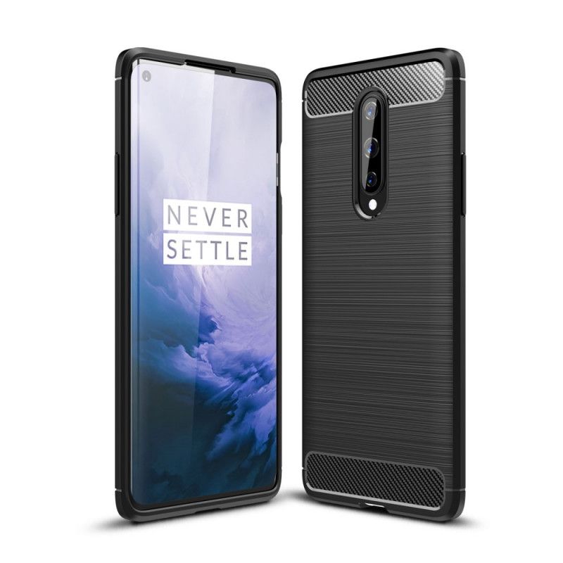 Cover OnePlus 8 Sort Børstet Kulfiber