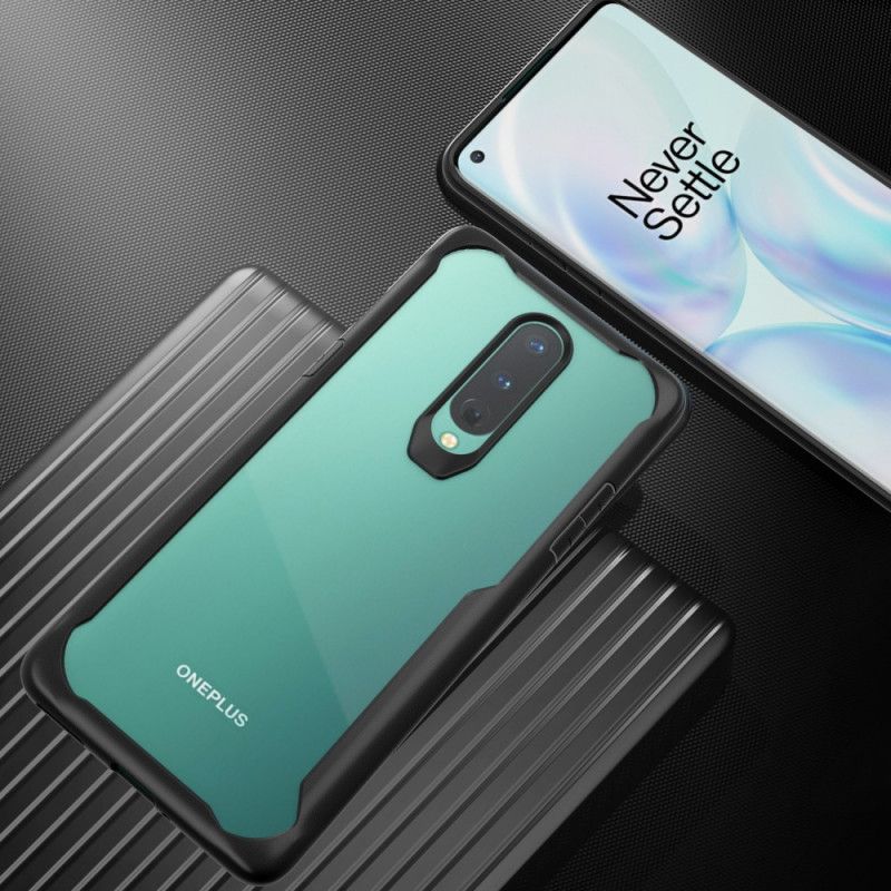 Cover OnePlus 8 Sort Hybridfasede Kanter Beskyttelse