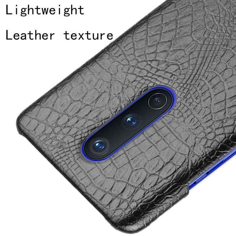 Cover OnePlus 8 Sort Krokodillehudeffekt