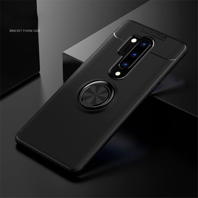 Cover OnePlus 8 Sort Lenu Roterende Ring Original