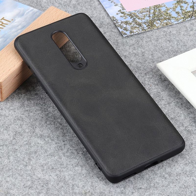 Cover OnePlus 8 Sort Mobilcover Premium Lædereffekt