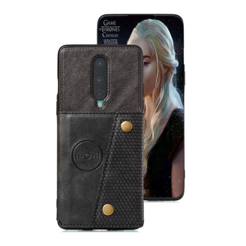 Cover OnePlus 8 Sort Snap Tegnebog