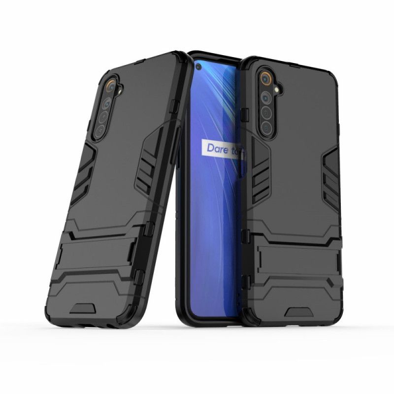 Cover Realme 6 Sort Ultrabestandig Tunge Beskyttelse