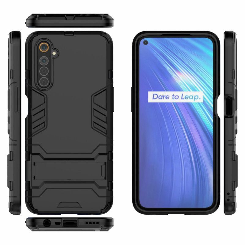 Cover Realme 6 Sort Ultrabestandig Tunge Beskyttelse