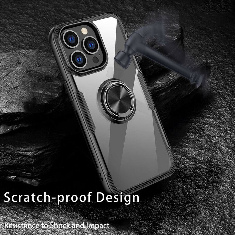 Cover iPhone 13 Pro Carbon Fiber Metal Ring