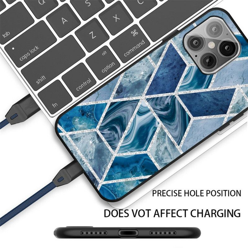 Cover iPhone 13 Pro Glitter Marble