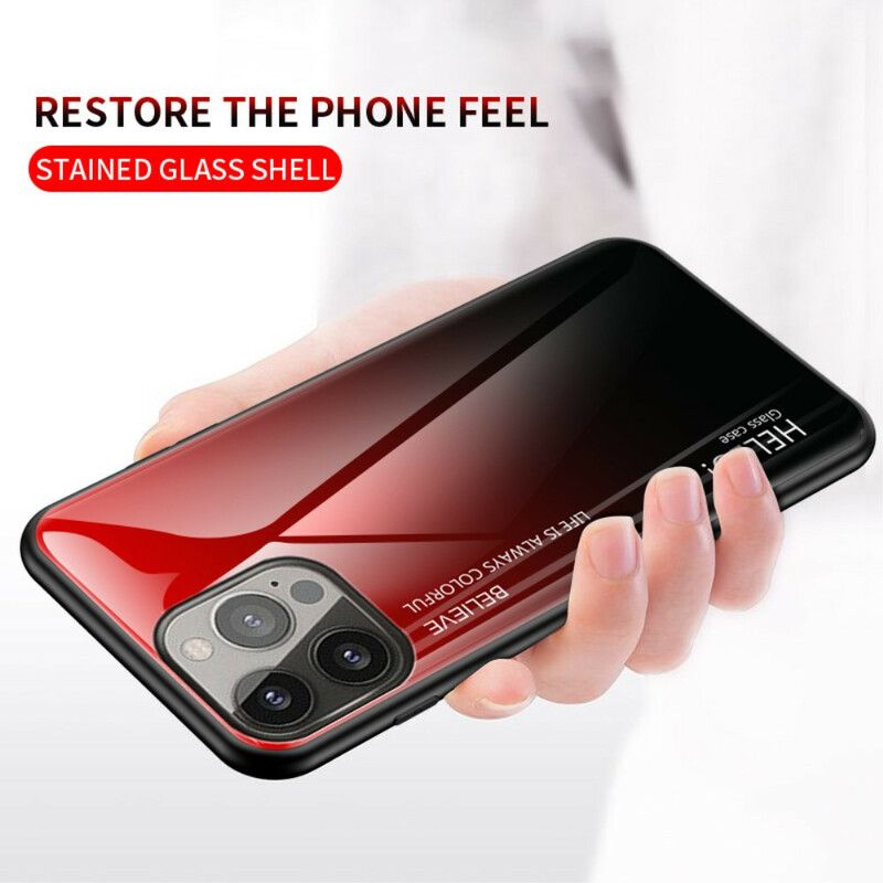 Cover iPhone 13 Pro Hærdet Glas Hej