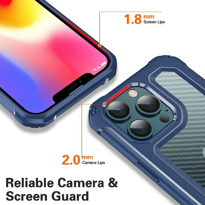 Cover iPhone 13 Pro Klar Kulfibertekstur