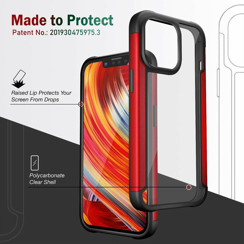 Cover iPhone 13 Pro Klare Hybride Kofangerkanter