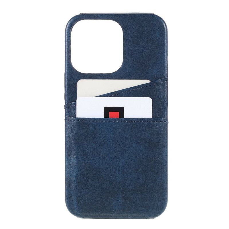 Cover iPhone 13 Pro Telefon Etui Dobbelt Kortholder