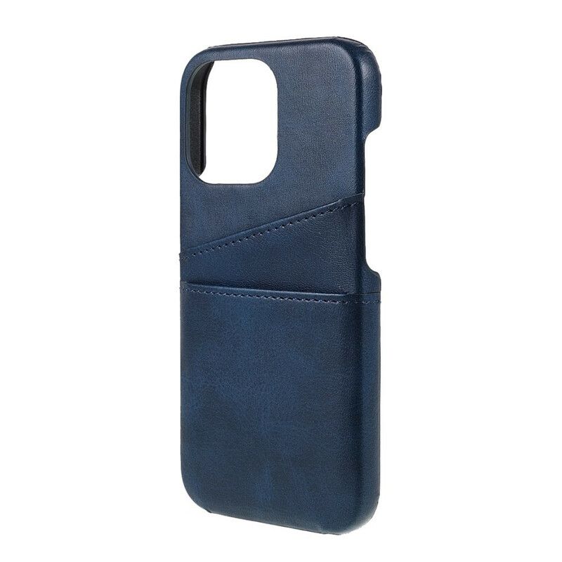 Cover iPhone 13 Pro Telefon Etui Dobbelt Kortholder