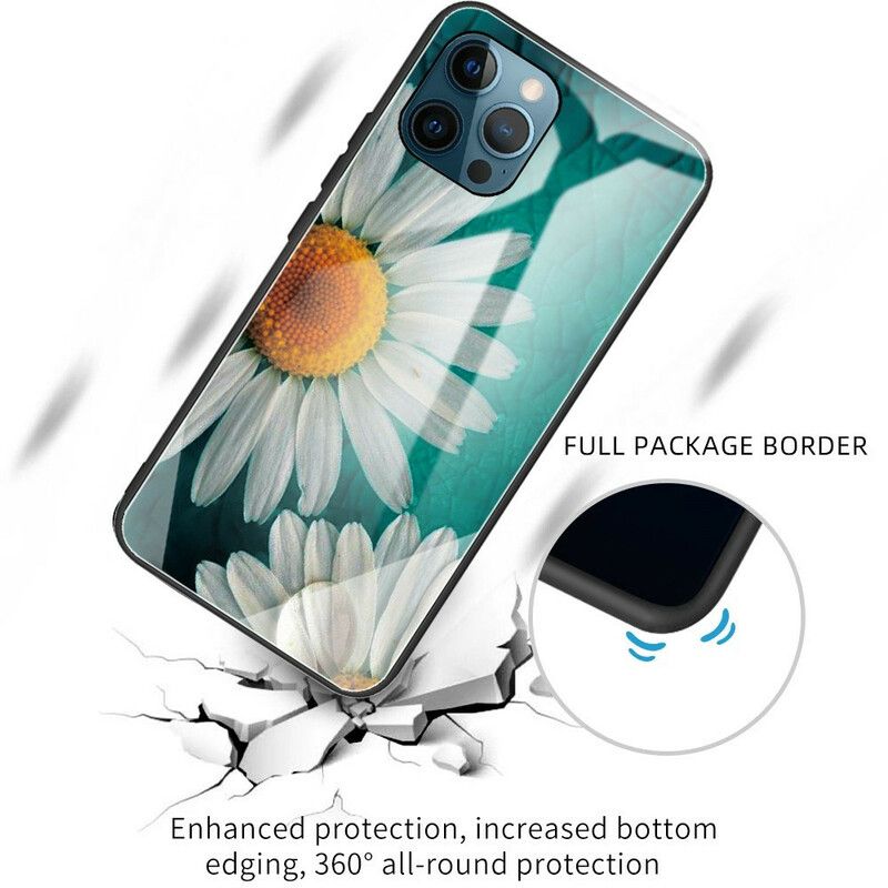 Cover iPhone 13 Pro Telefon Etui Vegetabilsk Hærdet Glas